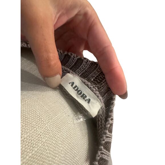 ADORA Cut Edge Detail Mineral Washed Sweater Size Medium 100% Cotton - Picture 5 of 5